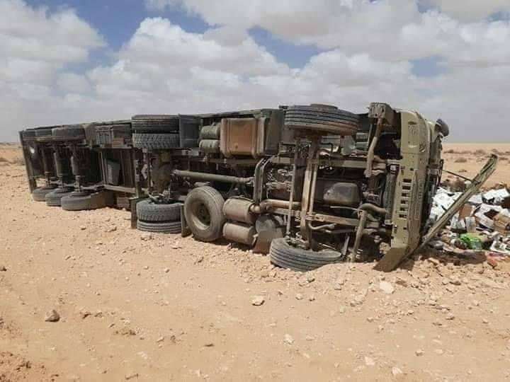 عاجل: مصرع 7 جنود في حادث انقلاب شاحنة عسكرية بمنطقة أمكالة جنوب مدينة السمارة