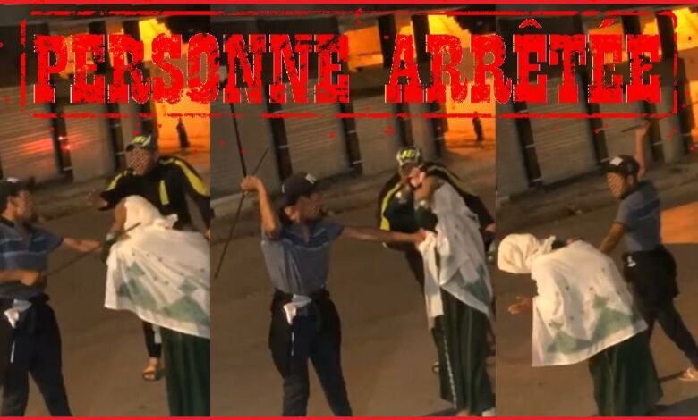 كان غادي اِصَّفِيها ليها ..أمن تيفلت يوقف زوج ضرب مرتوا في الشارع العام