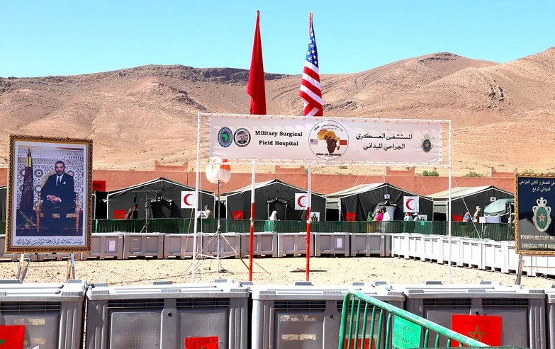 ”الأسد الإفريقي 2022”.. القوات المسلحة الملكية والجيش الأمريكي يقدمان خدمات طبية بتالوين