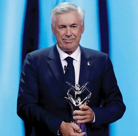 أنشيلوتي يتوج بجائزة أفضل مدرب في أوروبا