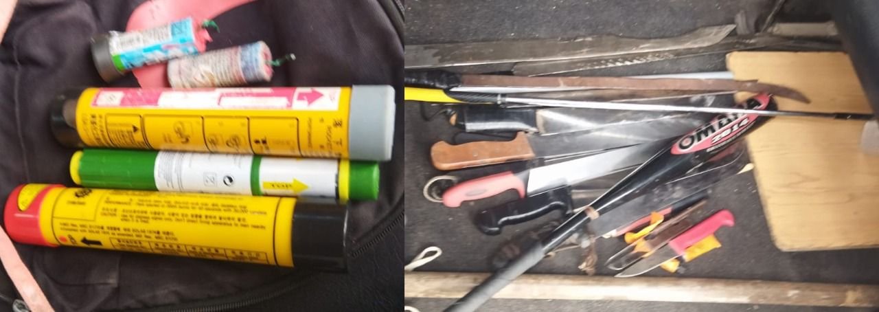 الدارالبيضاء… توقيف 17 شخصا بسبب شغب الملاعب وحجز سيارتين واسلحة بيضاء