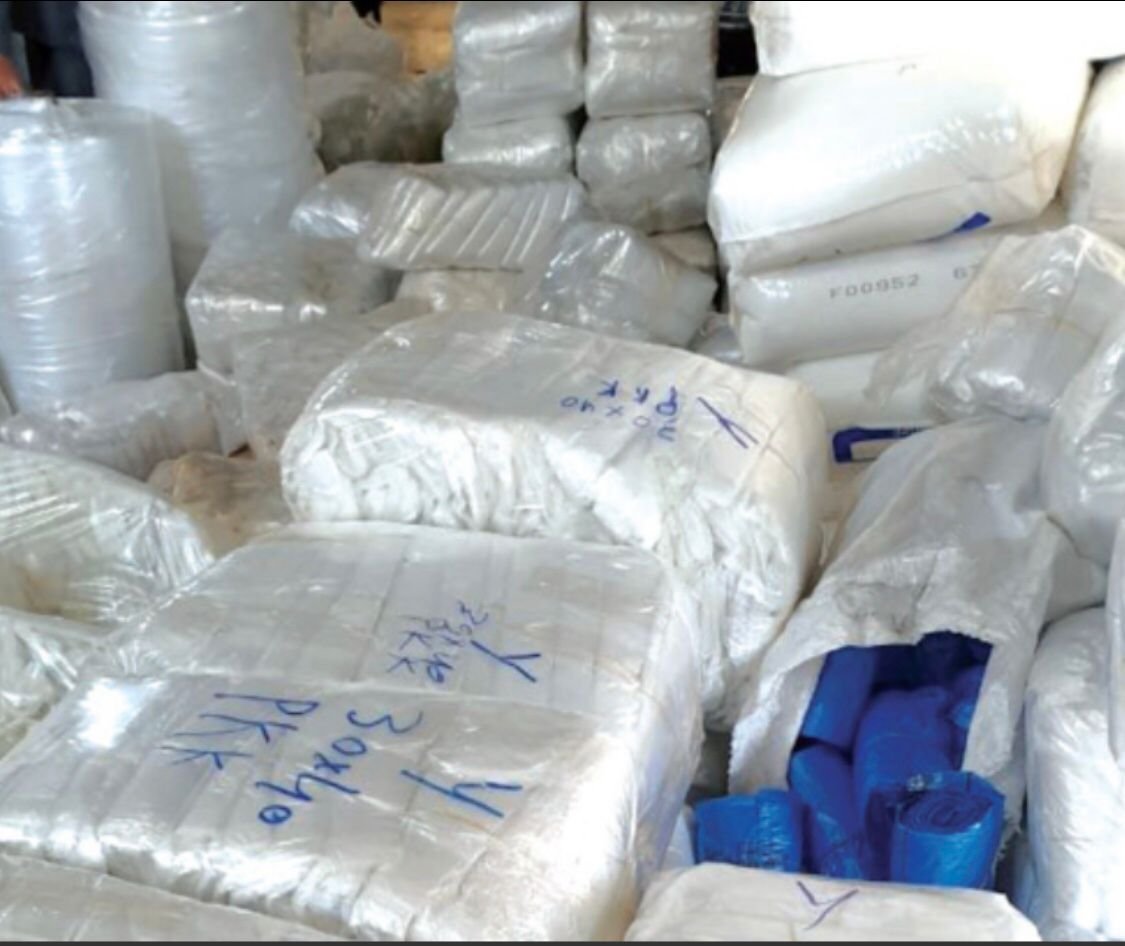 قلعة السراغنة…حجز أزيد من 4 أطنان ونصف من الاكياس البلاستيكية المحظورة