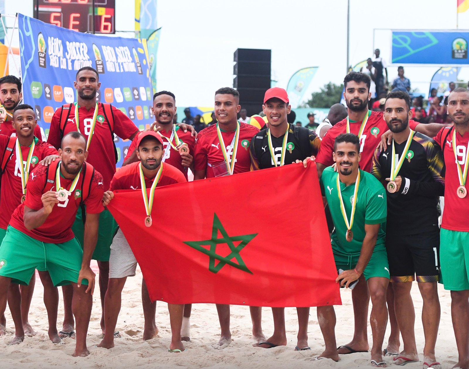 المنتخب المغربي يحرز الميدالية البرونزية بفوزه على نظيره الموزمبيقي ضمن كأس إفريقيا للكرة الشاطئية