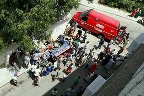 13 ضحية في سقوط سيارة اجرة بمجرى وادي بعد اصطدام بتلاث سيارات بطنجة