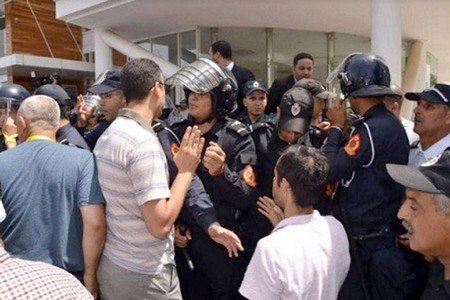 المديرية العامة للأمن الوطني  توضح تفاصيل التدخل الأمني بمؤتمر نقابة شباط. التفااااااصييييل..