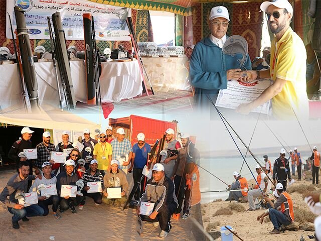 جمعية اصدقاء المحيط للصيد بالقصبة  تسدل الستار على المسابقة الوطنية الاولى للصيد بالقصبة الرامية  بالعيون  وتوزيع الجوائز على الفائزين