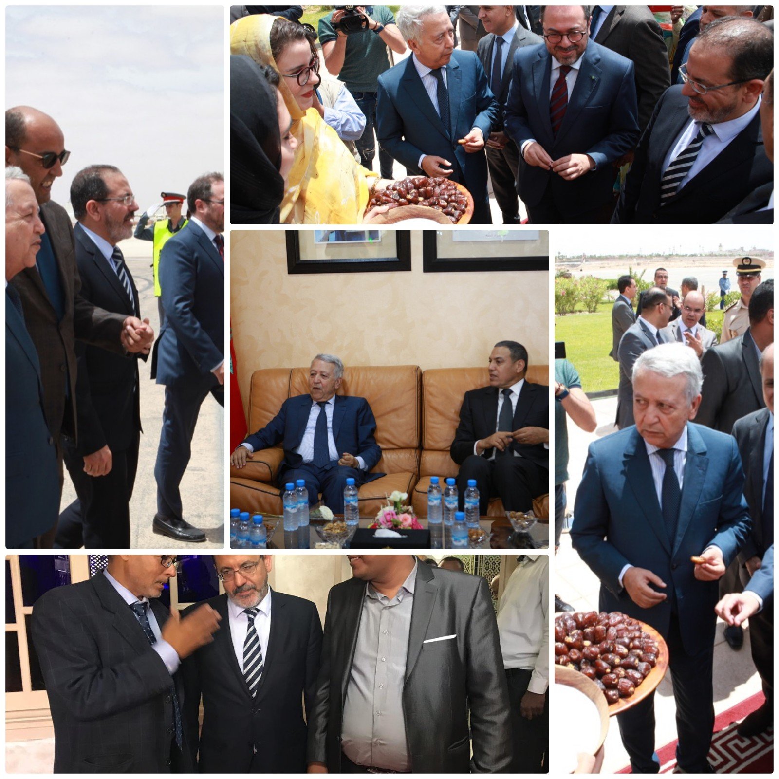 ربورتاج خاص عن حفل تدشين أول رحلة  للخط الجوي الرابط بين العيون وكلميم من طرف والي جهة العيون و رئيس الجهة  بحضور وزير السياحة والنقل الجوي