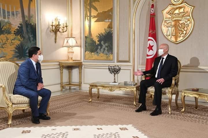 عاجل: بوريطة يسلم الرئيس التونسي قيس سعيد رسالة من الملك محمد السادس