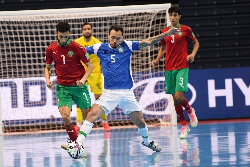 المغرب ينهزم أمام البرازيل بهدف نظيف في ربع نهائي كأس العالم في القاعة