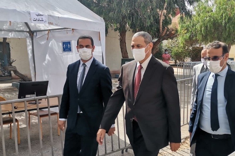 العيون ..الحملة الوطنية للتلقيح ضد فيروس كورونا نحمي راسي نحمي بلادي