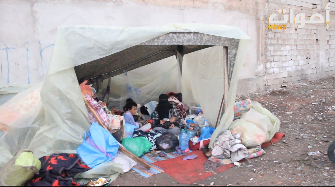 حالة انسانية..عائلة بأكادير من 9 أفراد يسكنون الشارع منذ قرابة شهر تحت رحمة الشتاء والبرد القارس