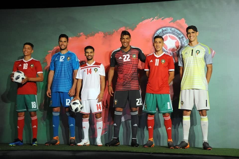 الجامعة الملكية المغربية لكرة القدم تقدم رسميا قميص المنتخب المغربي لمونديال روسيا 2018