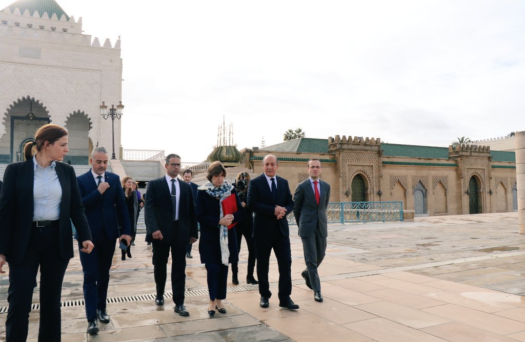 وزيرة خارجية فرنسا تزور ضريح محمد الخامس
