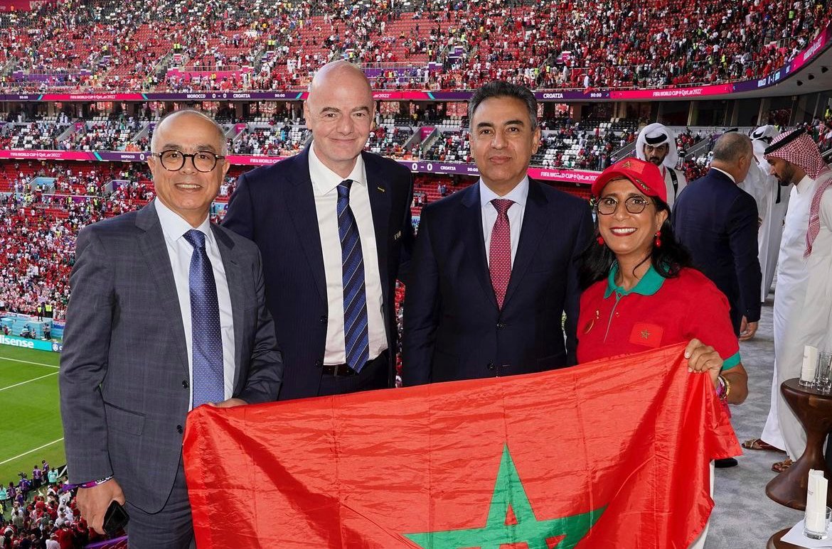 ‏رئيس “الفيفا” يثني على المشاركة التاريخية لأسود الأطلس في المونديال