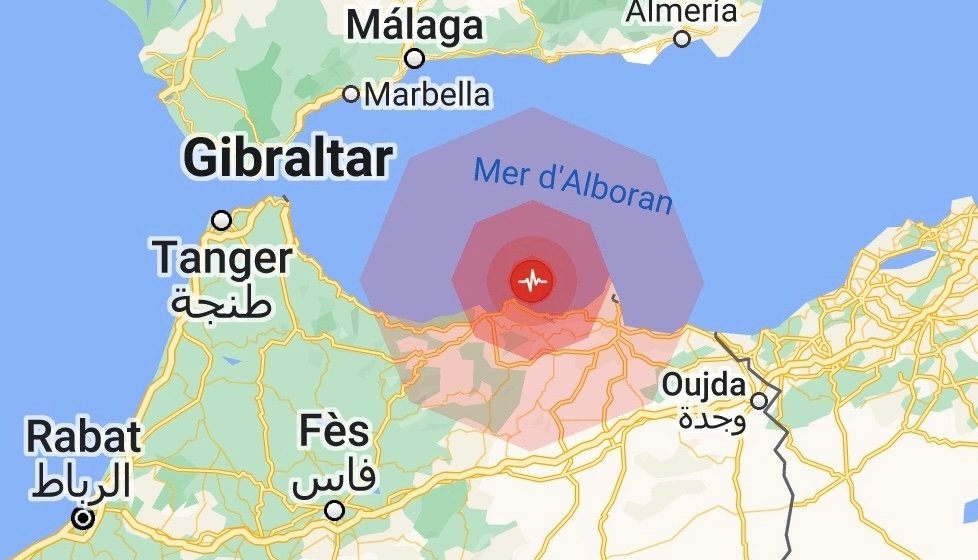 هزة أرضية بقوة 4.3 درجات بإقليم الحسيمة