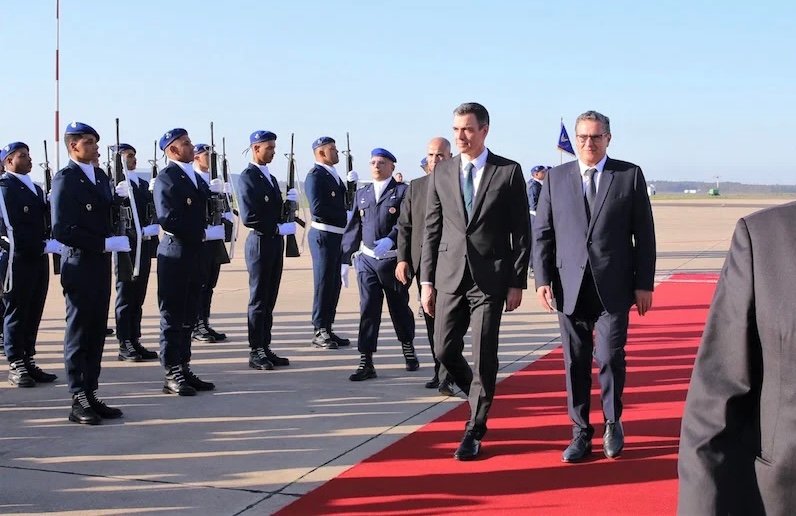 أخنوش يستقبل رئيس الحكومة الإسبانية