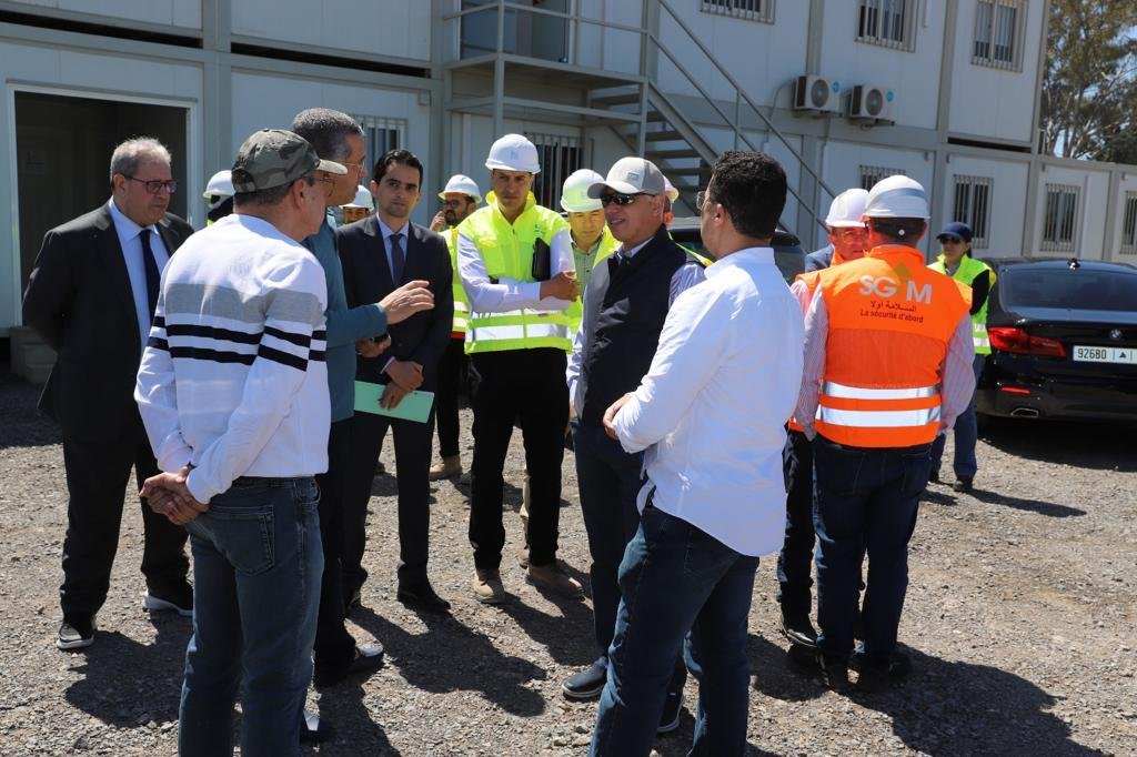 ٱيت الطالب يقوم بزيارة تفقدية لورش بناء المستشفى الجديد “ابن سينا” بالرباط