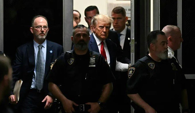 احتجاز دونالد ترامب لمحاكمته في نيويورك