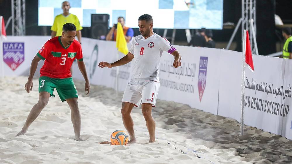 المنتخب المغربي لكرة القدم الشاطئية يتأهل إلى ربع نهائي كأس العرب