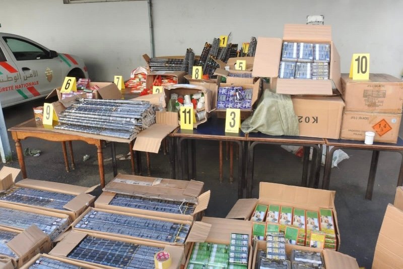 حجز أزيد من 63 ألف وحدة من المفرقعات والشهب النارية بالدارالبيضاء