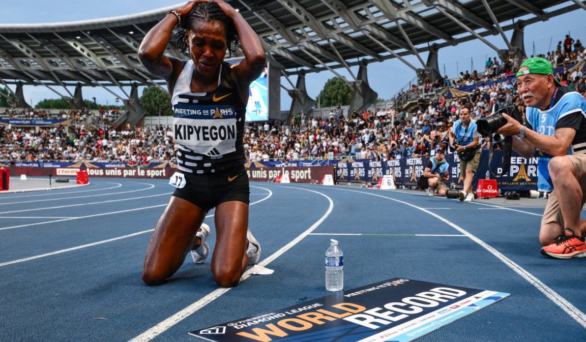 الكينية كيبييغون تحطم الرقم القياسي العالمي لسباق 5000 متر للسيدات