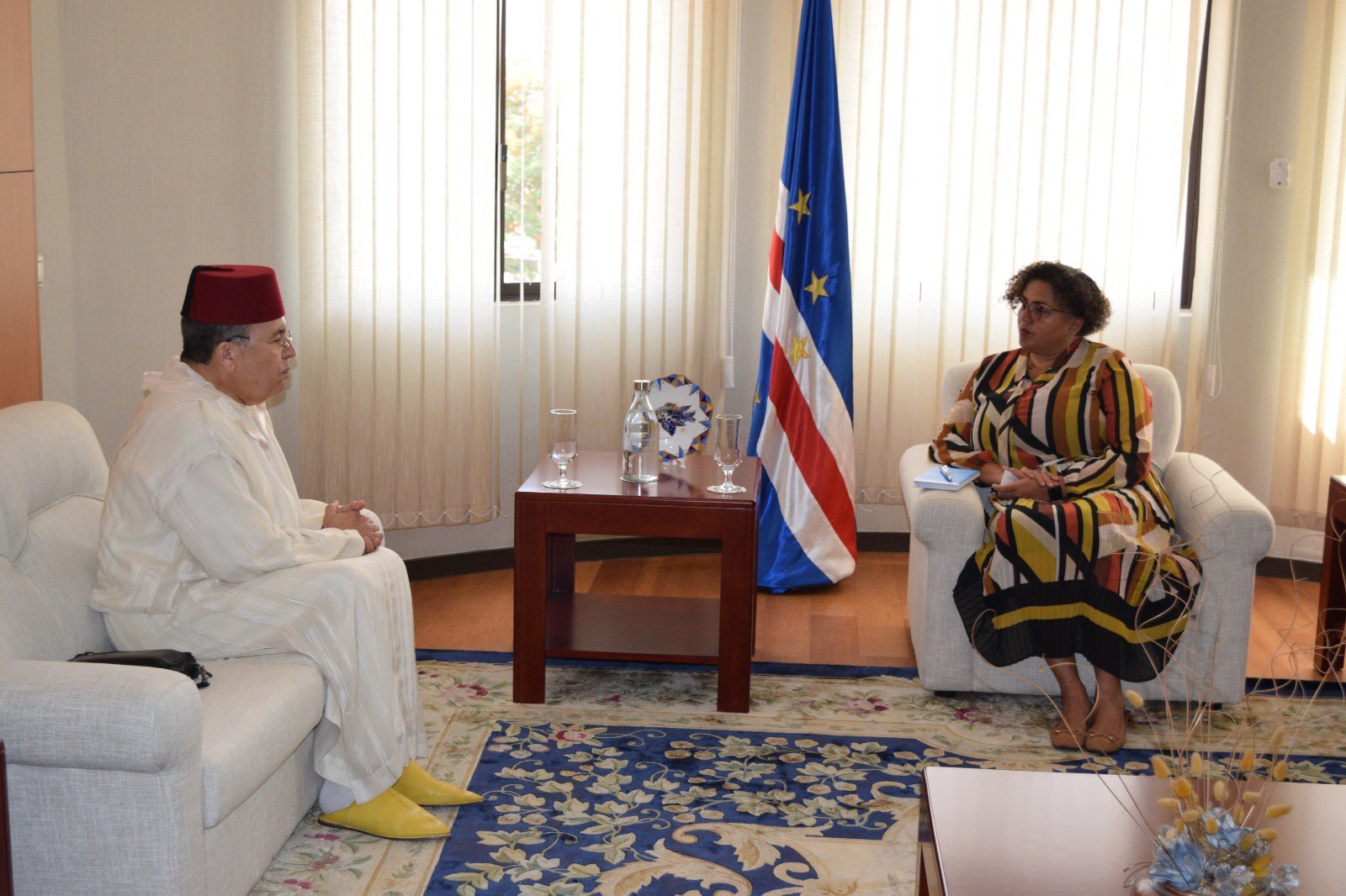 وفد عن مؤسسة محمد السادس للعلماء الأفارقة يتباحث ببرايا مع وزيرة الصحة للرأس الأخضر