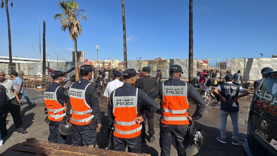 إخماد حريق قبالة المحطة الطرقية أولاد زيان