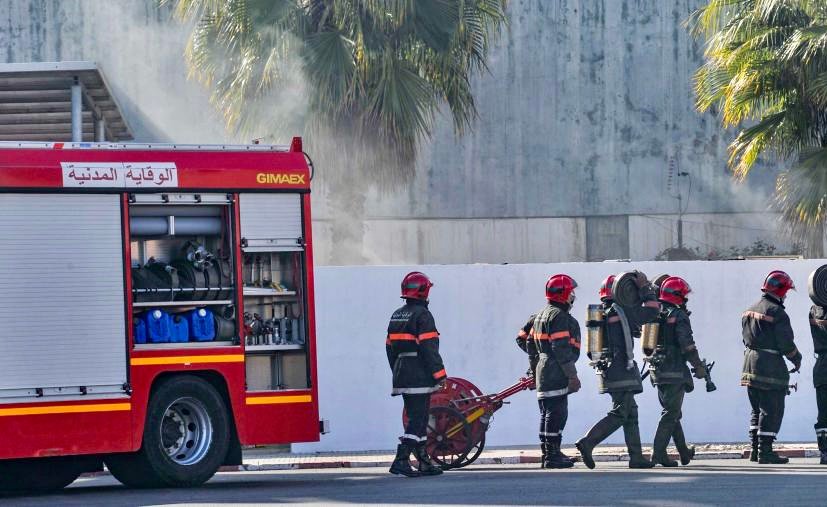 الدار البيضاء..اندلاع حريق بمحلات بالفندق التقليدي “باشكو”
