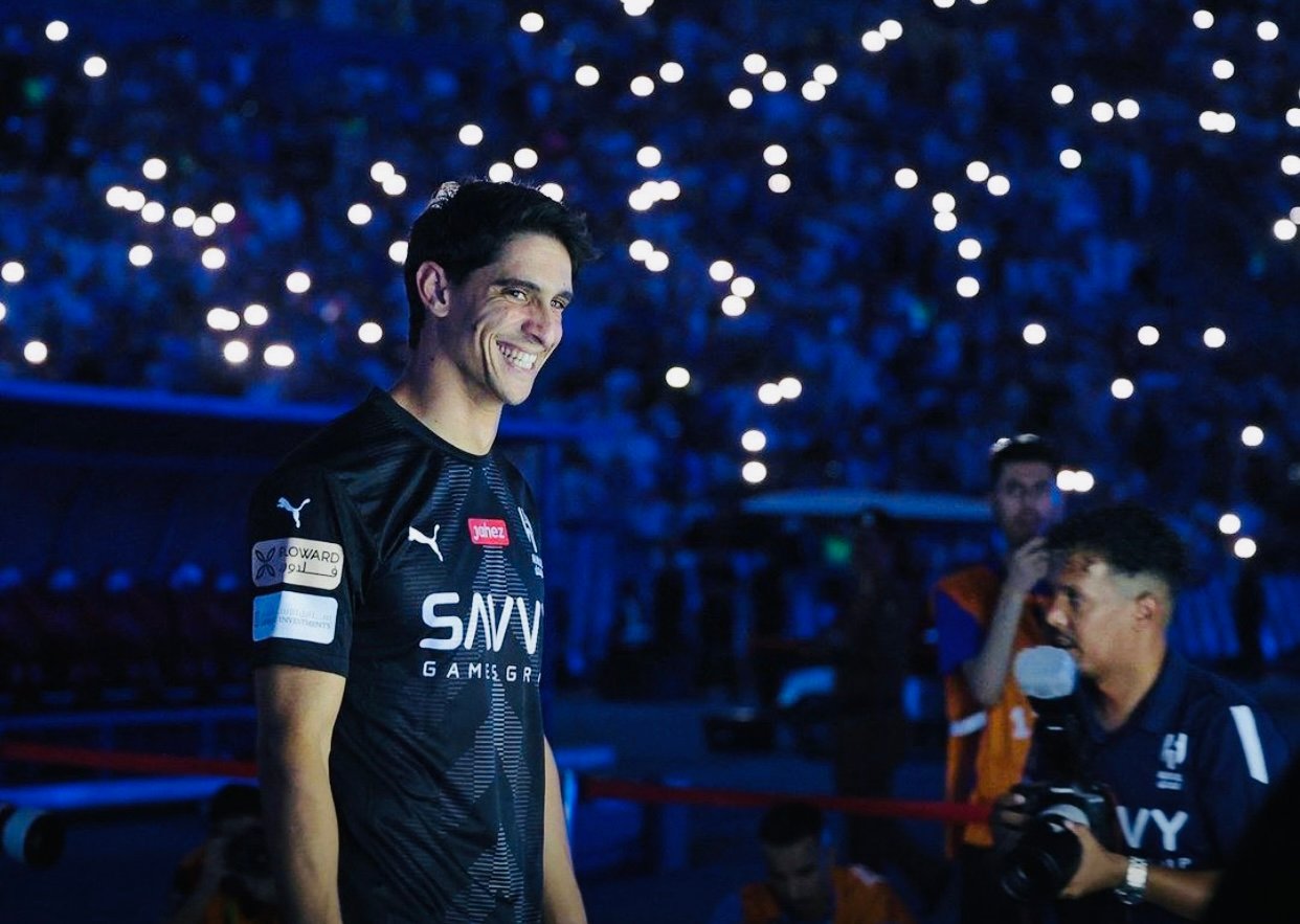 حفل استقبال تاريخي لنيمار وبونو ومالكوم مع نادي الهلال السعودي