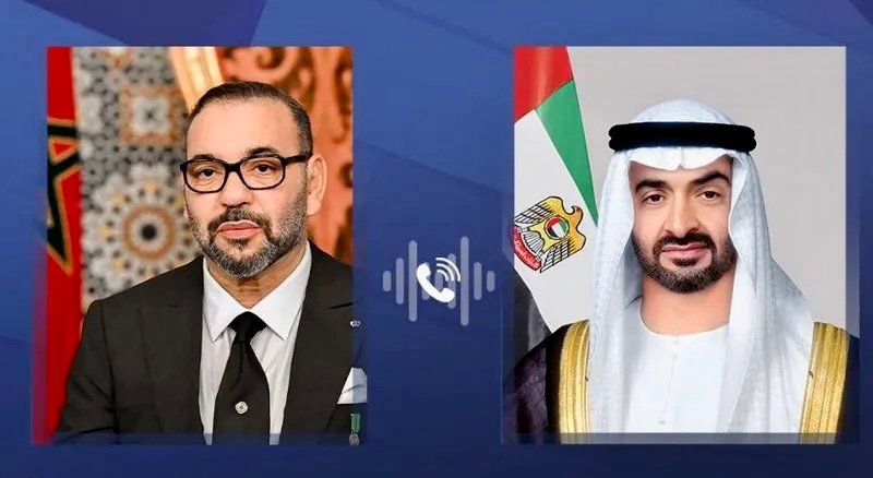 رئيس دولة الإمارات يعزي هاتفيا الملك محمدا السادس