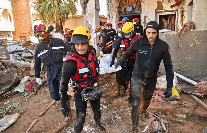 الهلال الأحمر الليبي ينفي حصيلة 11,300 قتيل في فيضانات درنة