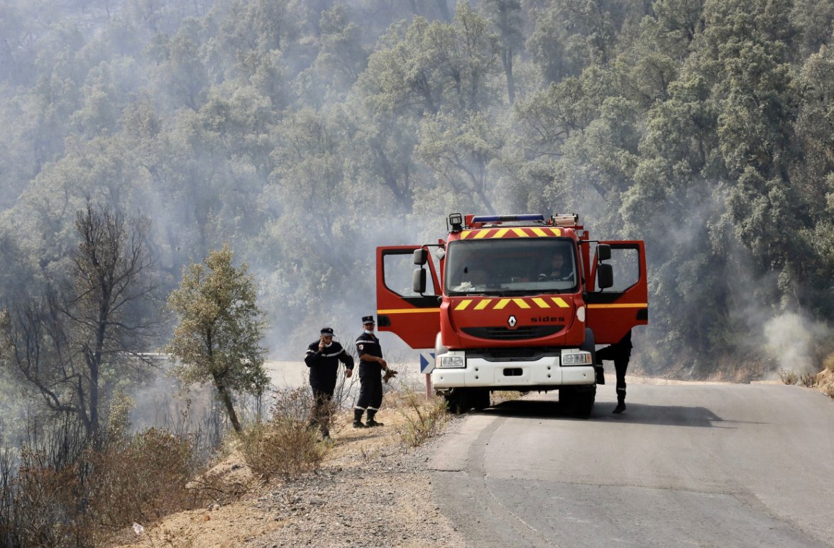 حرائق “ضخمة” شرقي الجزائر وجهود متواصلة لإخمادها