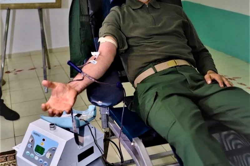 القوات المسلحة تنظم عملية للتبرع بالدم