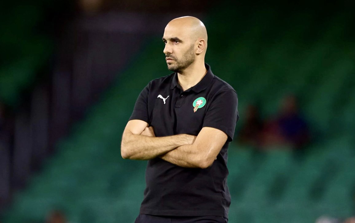 الركراكي : نريد الفوز لإنهاء التصفيات في الصداره واستعادة مستوانا