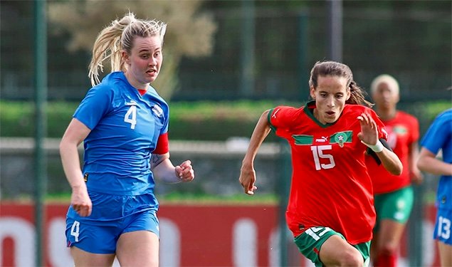 المنتخب النسوي لأقل من 23 سنة يتعادل مع إيسلندا