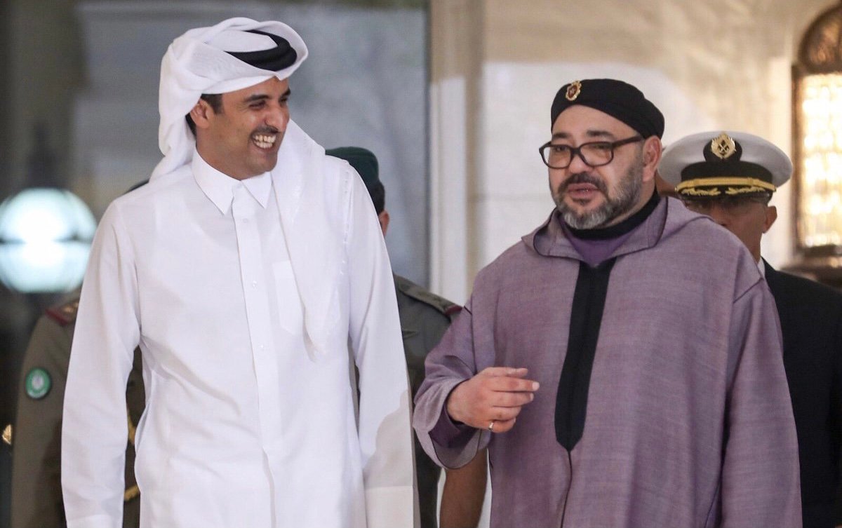 الملك يبعث برقية شكر وامتنان إلى أمير دولة قطر