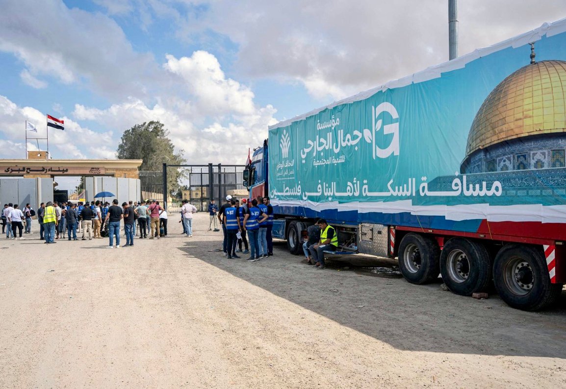 قافلة مساعدات جديدة تدخل غزة