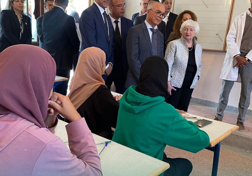 وزيرة الخزانة الأمريكية : مستعدون للمساعدة في الإعمار ومعجبة بصمودكم