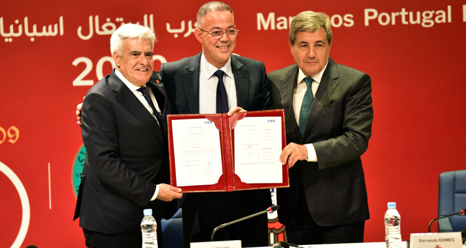 الاتحادات الكروية للمغرب والبرتغال وإسبانيا تتقاسم رؤيتها لتنظيم مونديال 2030