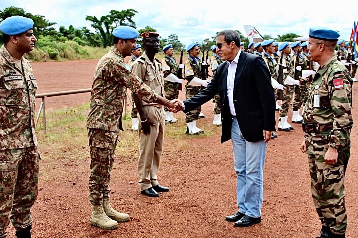 هلال يزور التجريدة المغربية العاملة ضمن الـ”مينوسكا”