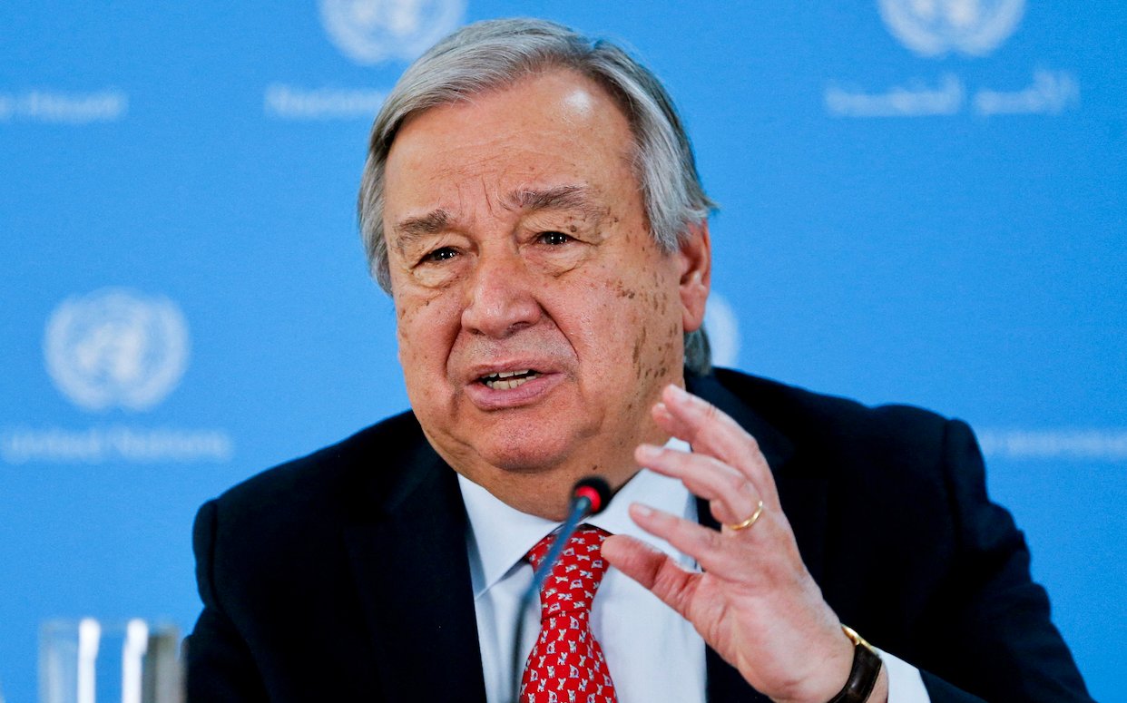 غوتيريش: “كارثة إنسانية هائلة” في غزة