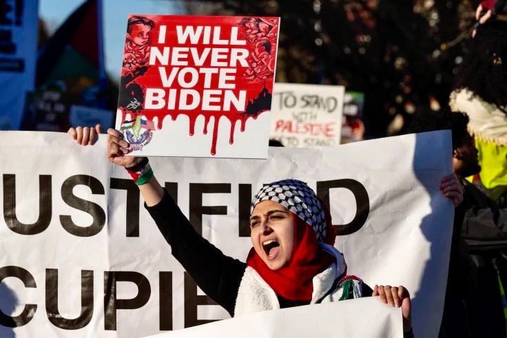 بسبب حرب غزة .. مسلمون أمريكيون يتعهدون بعدم انتخاب بايدن في 2024