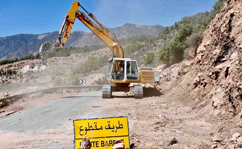 إقليم تارودانت.. تعبئة متواصلة لإصلاح الطرق المتضررة من زلزال الحوز