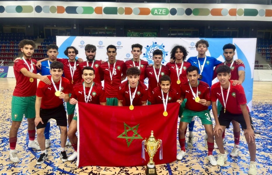 منتخب “الفوتسال” للشباب يتوج بلقب دوري حيضر ألييف