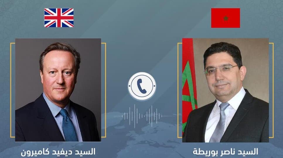 بوريطة يجري محادثات هاتفية مع نظيره البريطاني