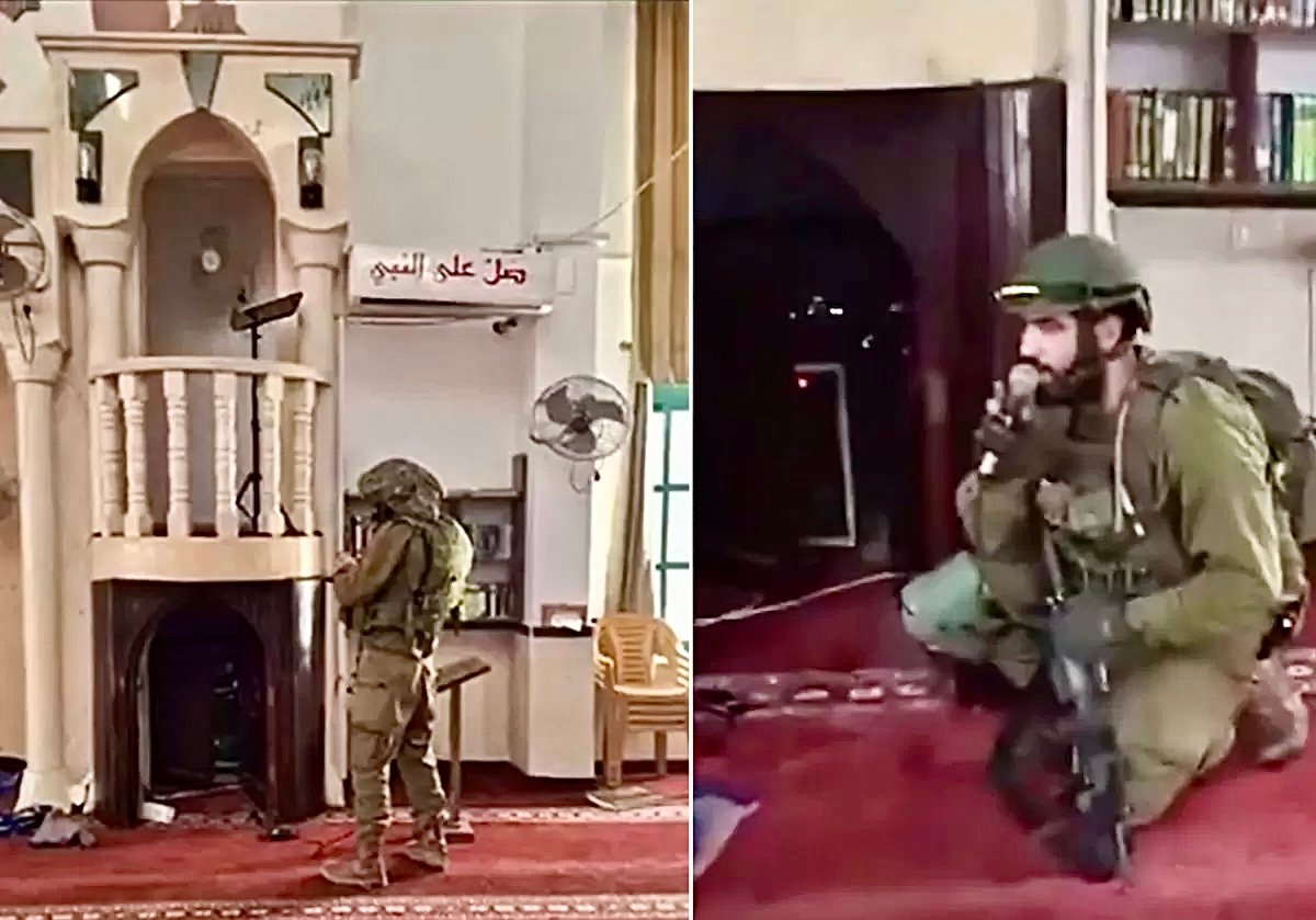 فلسطين تندد بتدنيس جيش إسرائيل لمسجد جنين