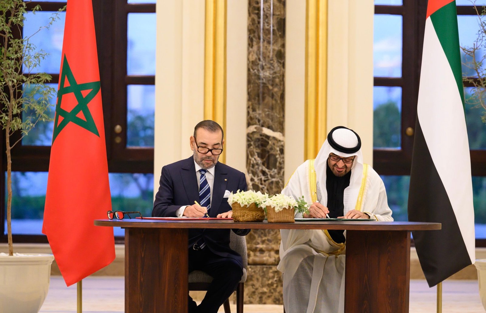 البيان المشترك المعتمد عقب مباحثات صاحب الجلالة الملك محمد السادس وصاحب السمو الشيخ محمد بن زايد آل نهيان رئيس دولة الإمارات العربية المتحدة