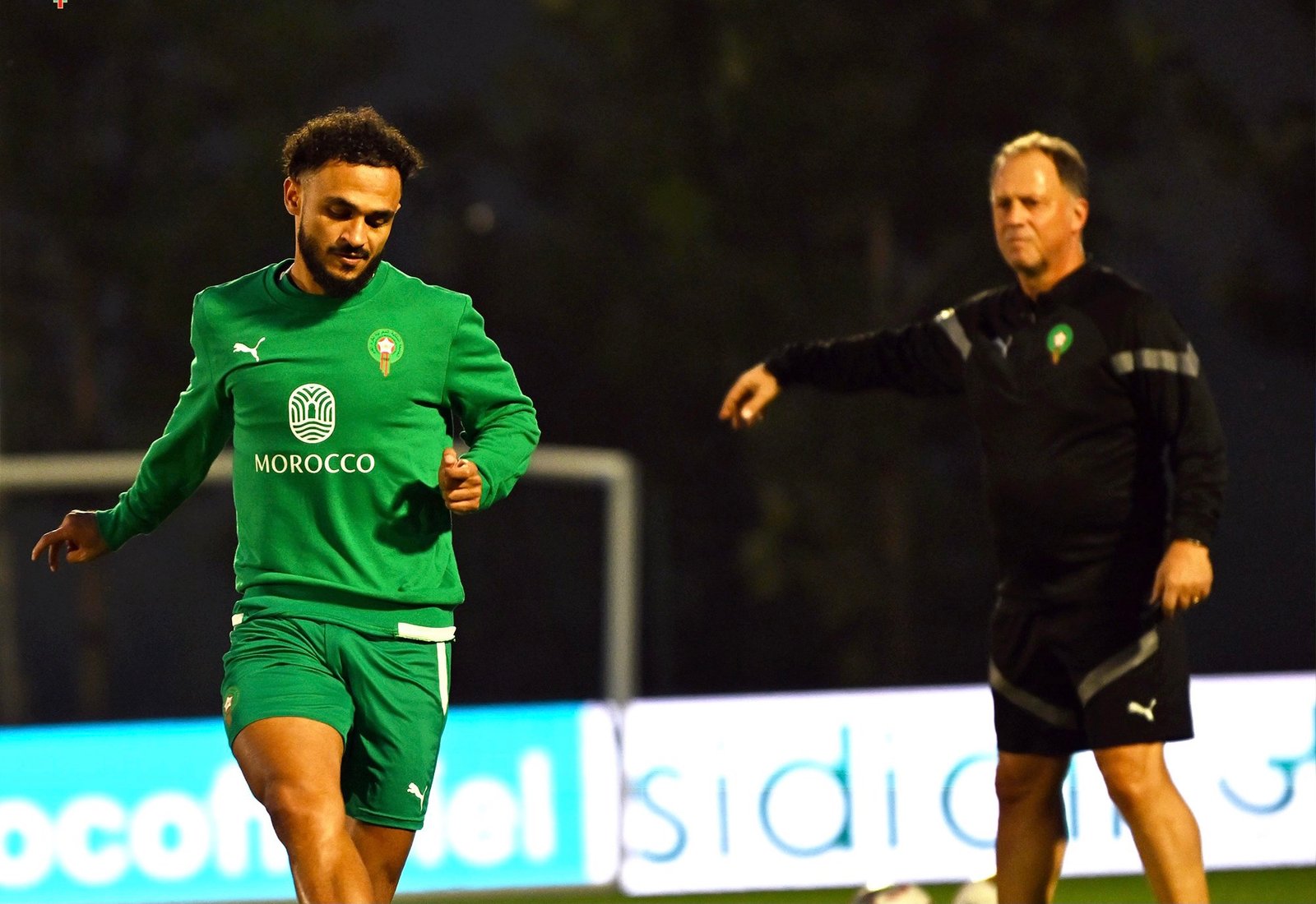 أول حصة تدريبية للأسود استعدادا لمنافسات كأس إفريقيا