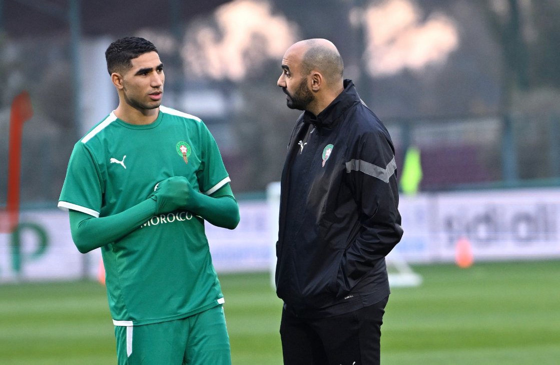 حكيمي : سنقدم كل ما في جعبتنا لتحقيق نتيجة إيجابية