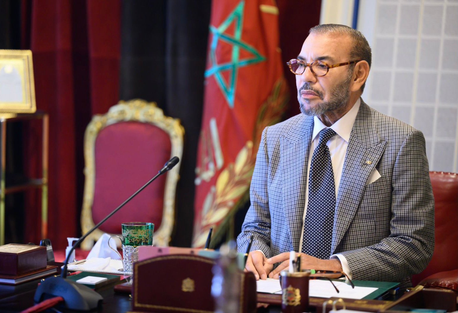 الملك يهنئ الملك فريدريك العاشر بمناسبة تتويجه عاهلا لمملكة الدنمارك